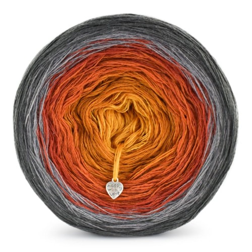 KOKONEK Merino 562 - Ciemny szary/średni szary/cegła/koniak/miodowy/kurkuma