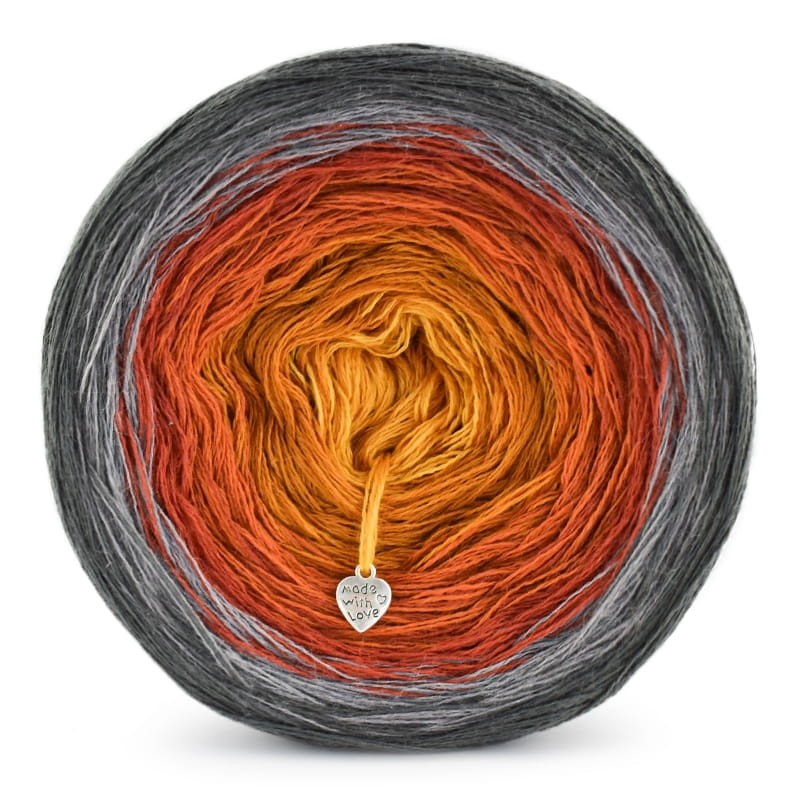 KOKONEK Merino 562 - Ciemny szary/średni szary/cegła/koniak/miodowy/kurkuma