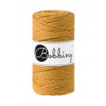Sznurek skręcany 3-żyłowy bawełniany Bobbiny 3ply Macrame Rope / Musztardowy / Mustard / 3mm / 100m