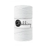 Sznurek skręcany 3-żyłowy bawełniany Bobbiny 3ply Macrame Rope / Biały / White / 3mm / 100m