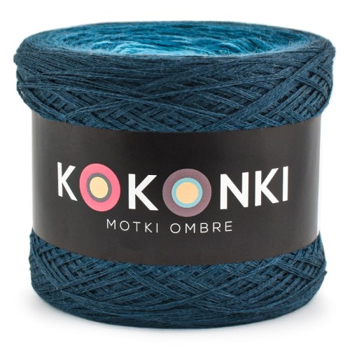 KOKONEK Merino 402 Sea Breez - Navy/petrol II/petrol/turkus/błękit