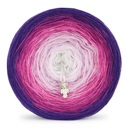 KOKONEK Merino 333 Blueberry Muffin - Fiolet/jeżyna/piwonia/jasny róż/biel