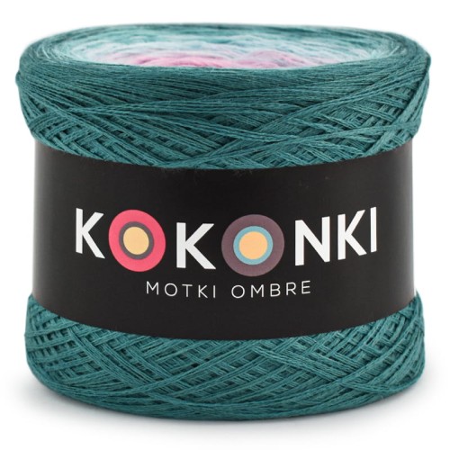 KOKONEK Merino 618 Morski/patyna/lodowy błękit/jasny róż/chłodny róż