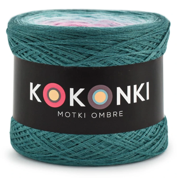 KOKONEK Merino 618 Morski/patyna/lodowy błękit/jasny róż/chłodny róż