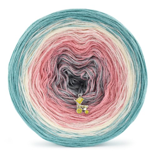 KOKONEK Merino 396 Cold Apricot - Patyna/krem/morela/szary