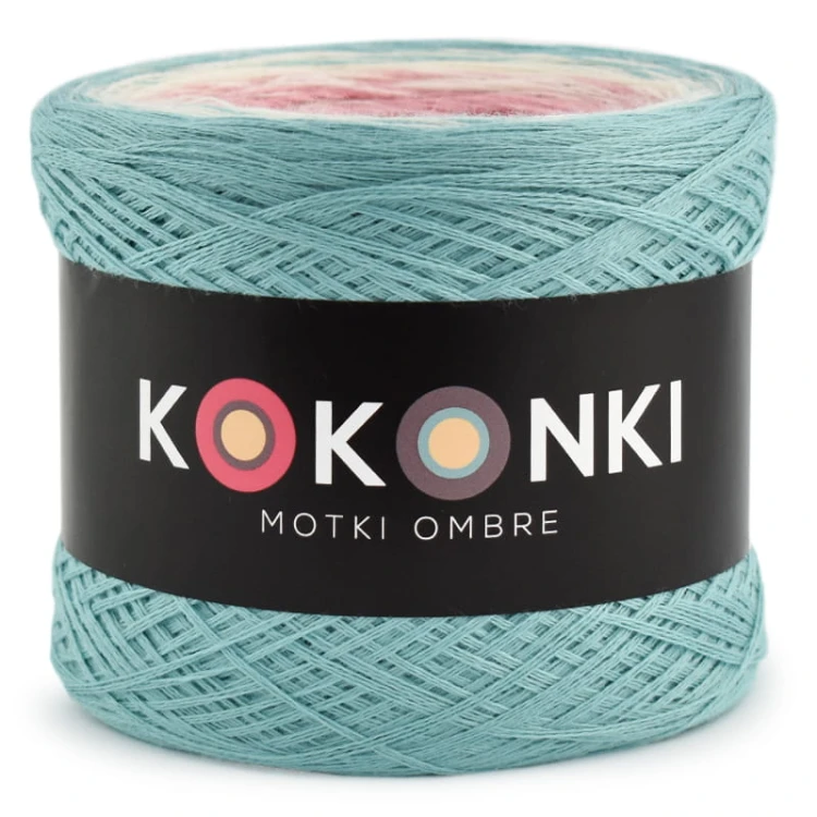 KOKONEK Merino 396 Cold Apricot - Patyna/krem/morela/szary