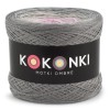 KOKONEK Merino 498 Steel Roses - Średni szary/szary/jasny szary/jasny róż/chłodny róż