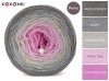 KOKONEK Merino 498 Steel Roses - Średni szary/szary/jasny szary/jasny róż/chłodny róż