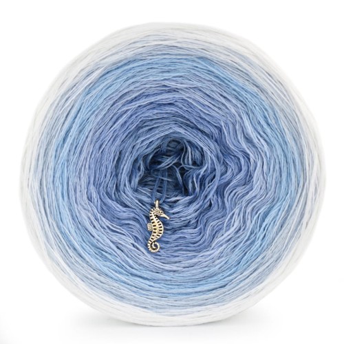 KOKONEK Merino 609 - Biel/jasny błękit/błękit/jasne indygo/jasny niebieski/szaroniebieski