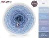KOKONEK Merino 609 - Biel/jasny błękit/błękit/jasne indygo/jasny niebieski/szaroniebieski