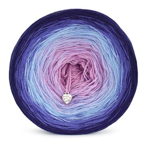 KOKONEK Merino 547 ALLYMOTEK - Granat/atrament/błękit/lawenda/ametyst
