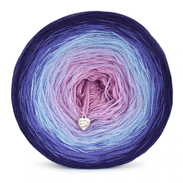 KOKONEK Merino 547 ALLYMOTEK - Granat/atrament/błękit/lawenda/ametyst