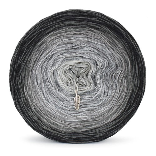 KOKONEK Merino 602 MIX Miłych snów - Ciemny szary melanż/ciemny szary/średni szary/szary/jasny szary
