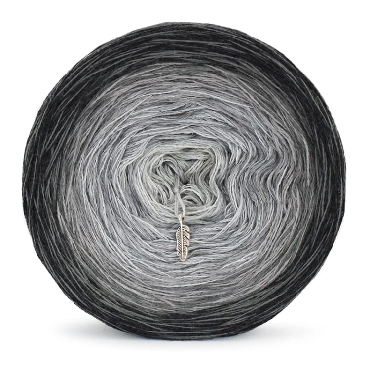 KOKONEK Merino 602 MIX Miłych snów - Ciemny szary melanż/ciemny szary/średni szary/szary/jasny szary