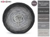 KOKONEK Merino 602 MIX Miłych snów - Ciemny szary melanż/ciemny szary/średni szary/szary/jasny szary