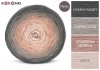 KOKONEK Merino 409 the Smoked One - Ciemny szary/cappuccino/zgaszona morela/nude