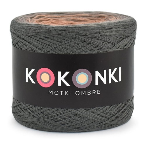 KOKONEK Merino 409 the Smoked One - Ciemny szary/cappuccino/zgaszona morela/nude