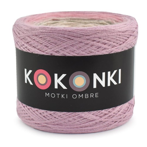 KOKONEK Merino 558 - Brudny róż/morela/safari/nude/krem