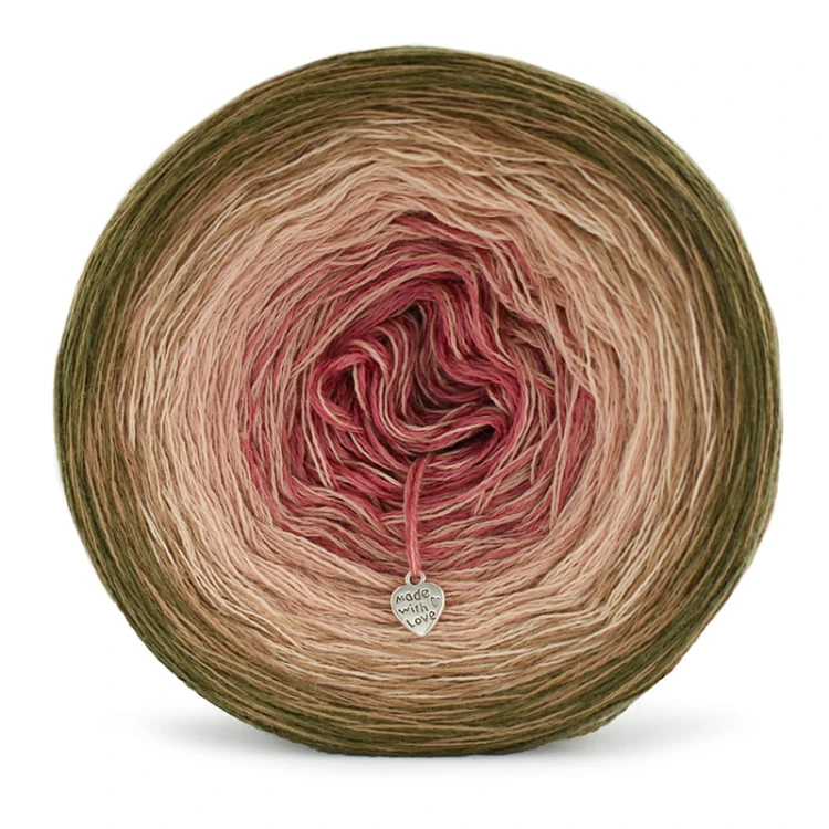 KOKONEK Merino 601 MIX Ostatnia nadzieja - Khaki/ciemny beż/ciepły beż/zgaszona morela/malwa