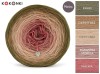 KOKONEK Merino 601 MIX Ostatnia nadzieja - Khaki/ciemny beż/ciepły beż/zgaszona morela/malwa