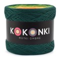 KOKONEK Merino 478 - Ciemna zieleń/zieleń/żółty/pomarańcz/czerwień/wino