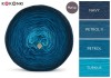 KOKONEK Merino 401 June Night - Navy/petrol II/petrol/turkus