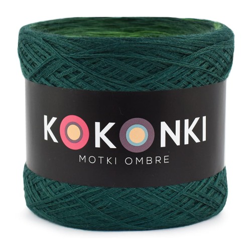 KOKONEK Merino 466 - Ciemna zieleń/malachit/zieleń