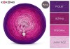 KOKONEK Merino 321 Forest Jam - Fiolet/jeżyna/piwonia/jasny róż