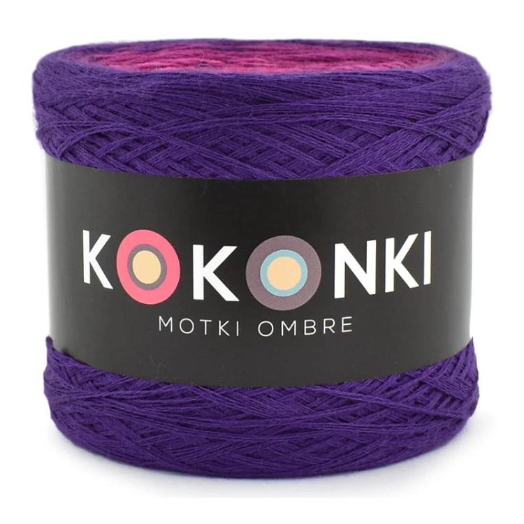 KOKONEK Merino 321 Forest Jam - Fiolet/jeżyna/piwonia/jasny róż