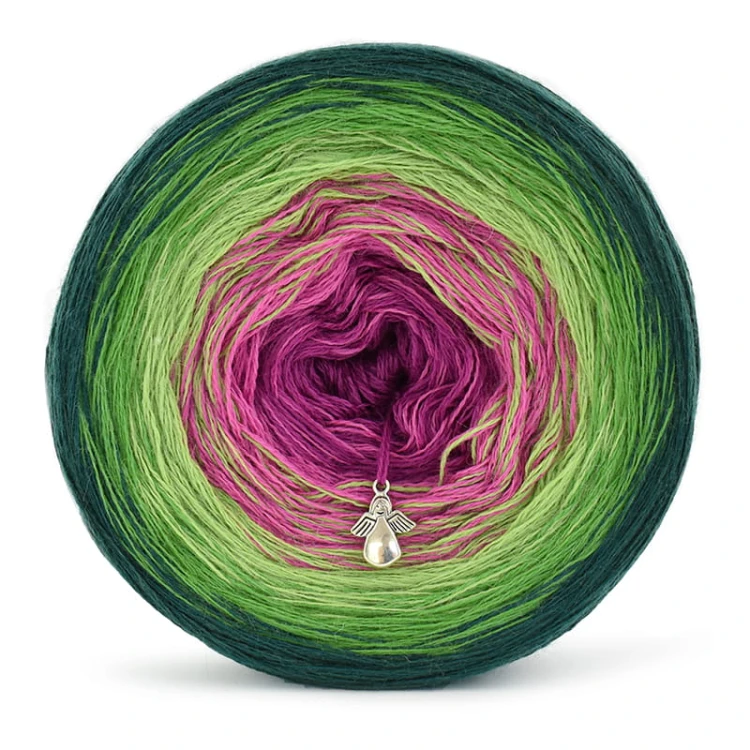 KOKONEK Merino 363 Blackberry Bush - Ciemna zieleń/zieleń/jasna zieleń/piwonia/jeżyna