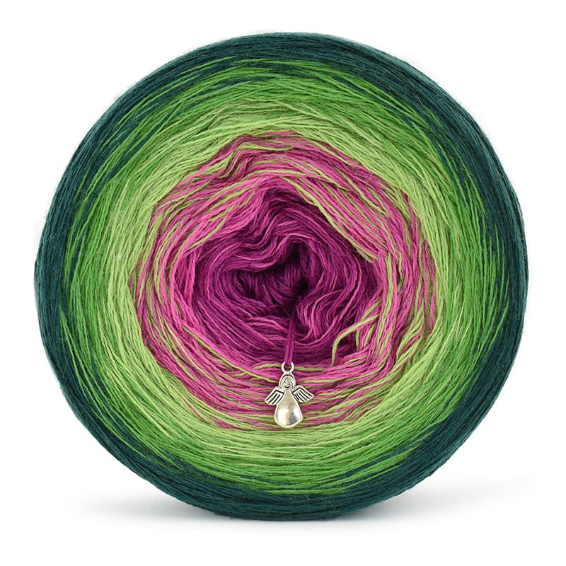 KOKONEK Merino 363 Blackberry Bush - Ciemna zieleń/zieleń/jasna zieleń/piwonia/jeżyna