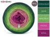 KOKONEK Merino 363 Blackberry Bush - Ciemna zieleń/zieleń/jasna zieleń/piwonia/jeżyna