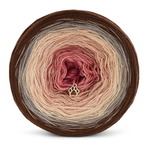 KOKONEK Merino 577 Nocna opowieść - Brąz/cappuccino/ciepły beż/zgaszona morela/malwa