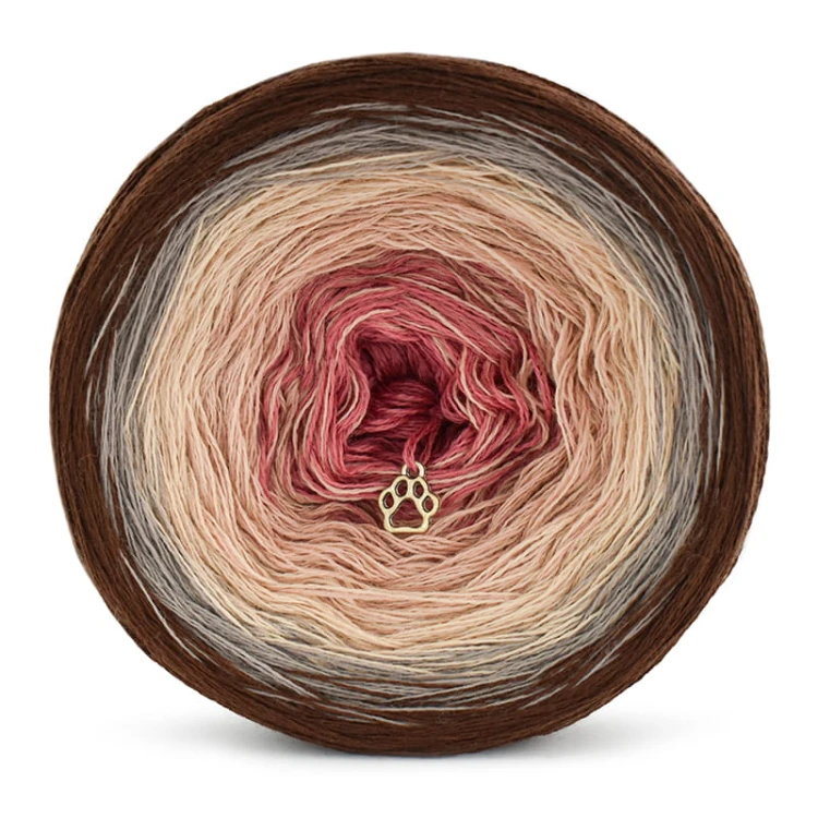 KOKONEK Merino 577 Nocna opowieść - Brąz/cappuccino/ciepły beż/zgaszona morela/malwa