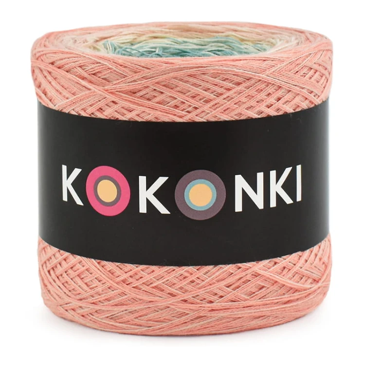 KOKONEK Classic A643 MIX Morska bryza - Brzoskwinia/łososiowy róż/krem/patyna/ciemny szmaragd