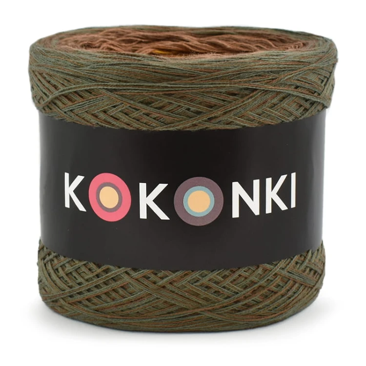 KOKONEK Classic A868 MIX Tajemniczy las - Khaki/orzech/ciepły brąz/kurkuma/musztarda