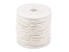 Sznurek bawełniany woskowany 1mm / 20m / biel