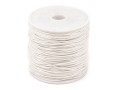Sznurek bawełniany woskowany 1mm / 20m / biel
