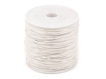Sznurek bawełniany woskowany 1mm / 20m / biel