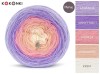 KOKONEK Merino 665 - Lawenda/jasny fiolet/morela/łososiowy/krem