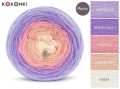 KOKONEK Merino 665 - Lawenda/jasny fiolet/morela/łososiowy/krem