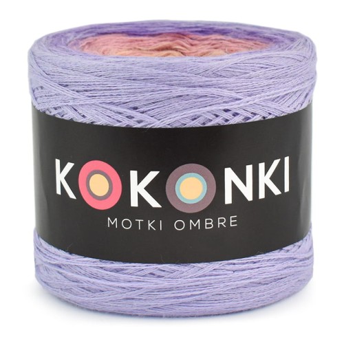 KOKONEK Merino 665 - Lawenda/jasny fiolet/morela/łososiowy/krem
