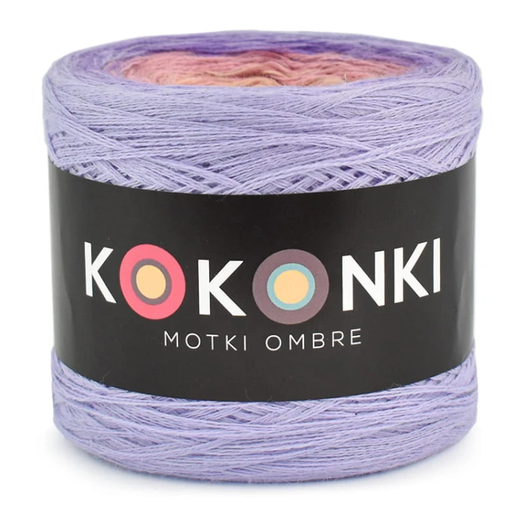 KOKONEK Merino 665 - Lawenda/jasny fiolet/morela/łososiowy/krem