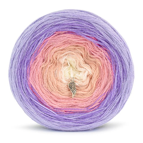 KOKONEK Merino 665 - Lawenda/jasny fiolet/morela/łososiowy/krem