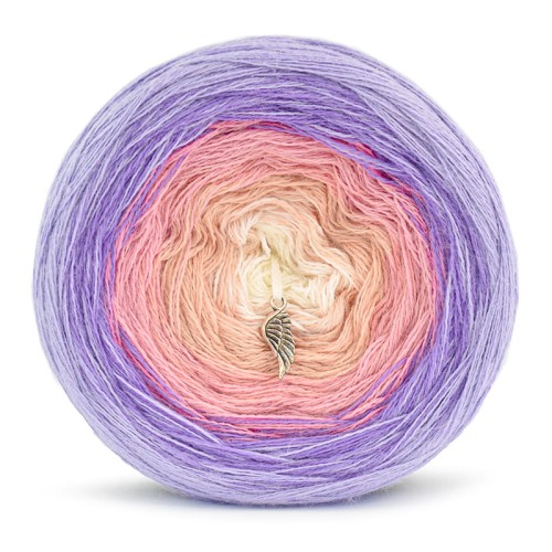 KOKONEK Merino 665 - Lawenda/jasny fiolet/morela/łososiowy/krem