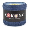 KOKONEK Merino 668 - Fumo/szaro-niebieski/błękit/żółty/krem