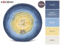 KOKONEK Merino 668 - Fumo/szaro-niebieski/błękit/żółty/krem