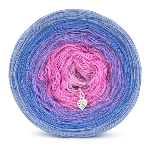 KOKONEK Merino 669 - Jasny niebieski/niebieski/jasny fiolet/chłodny róż/jasny róż