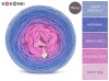 KOKONEK Merino 669 - Jasny niebieski/niebieski/jasny fiolet/chłodny róż/jasny róż