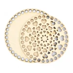 Komplet baza + wieczko koszyka SERDUSZKA / koło / średnica 15 i 17 cm / otwory 10 mm